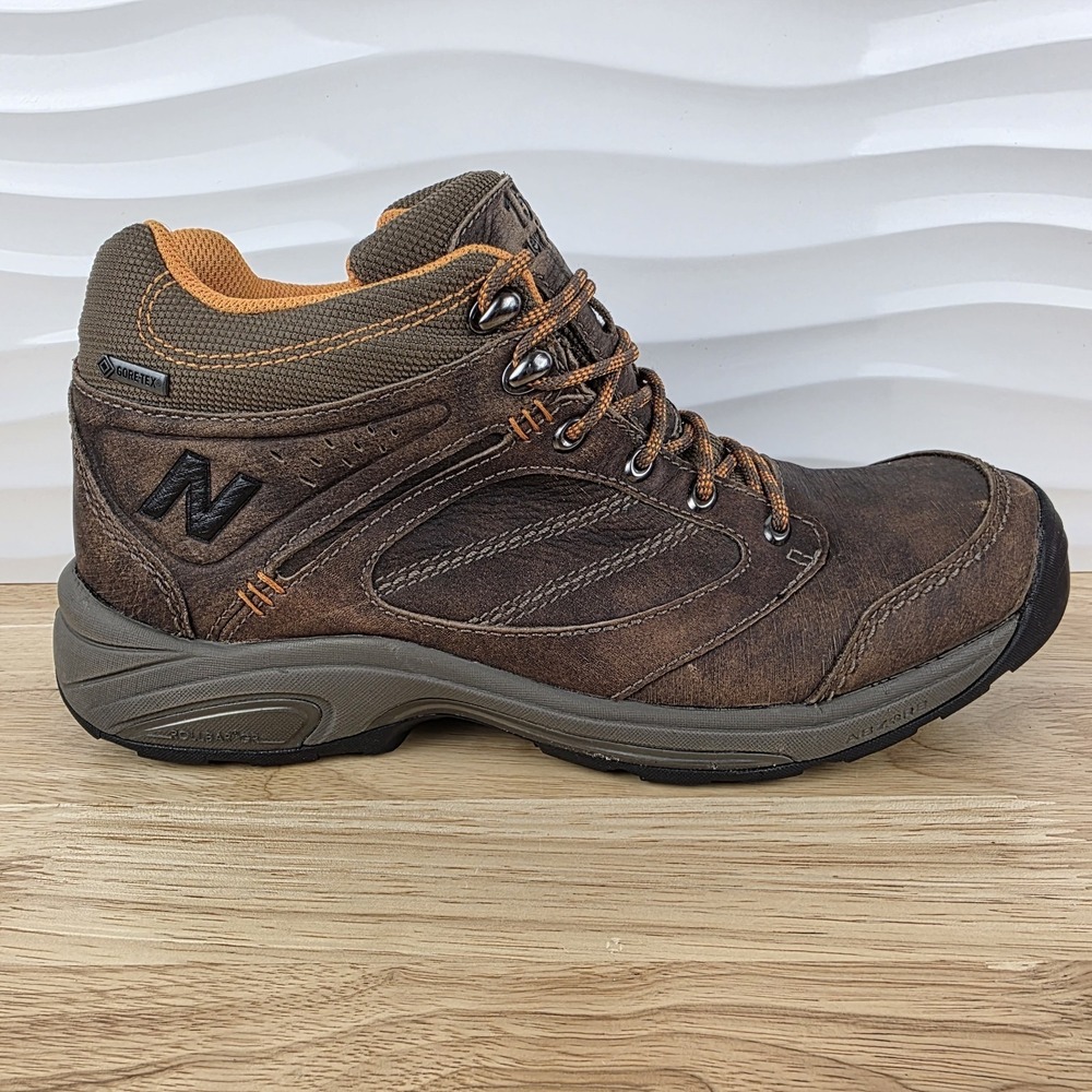 New Balance 1569 Hiking Boots Mens Size 12 Brown Leather Gore Tex Trail MW1569BO